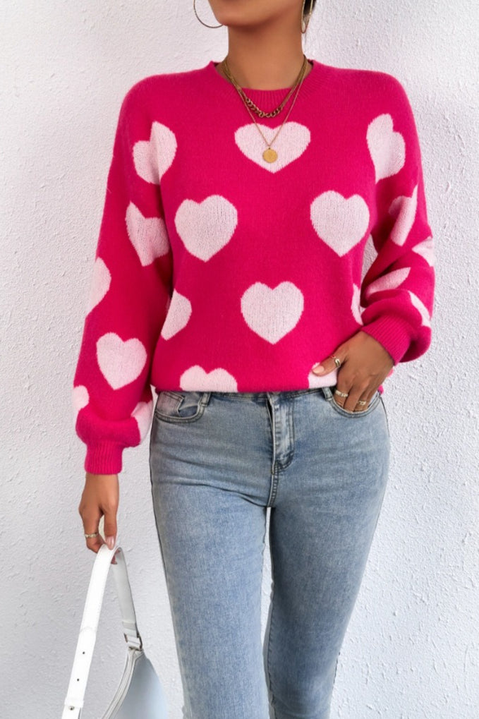 Love Heart Crewneck Sweater Main image