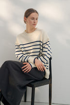 Classic Stripe Wool Knit Top