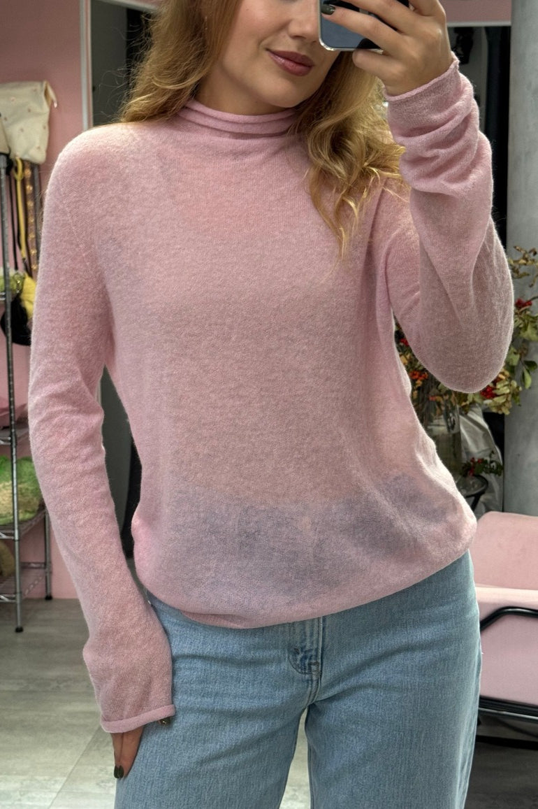Openwork Loose Long Sleeve Knit Top
