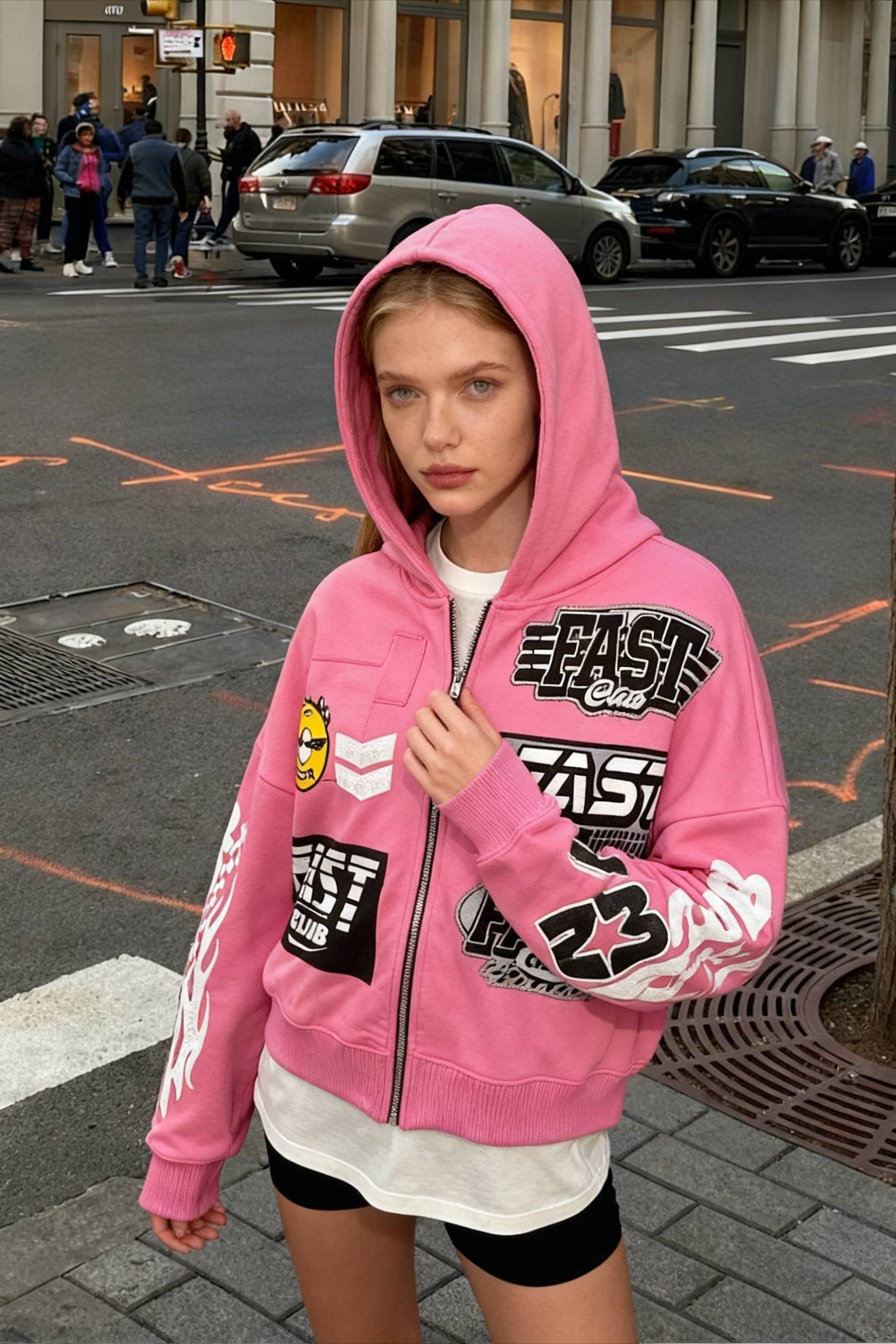 Y2K Retro Letter Hoodie Secondary image