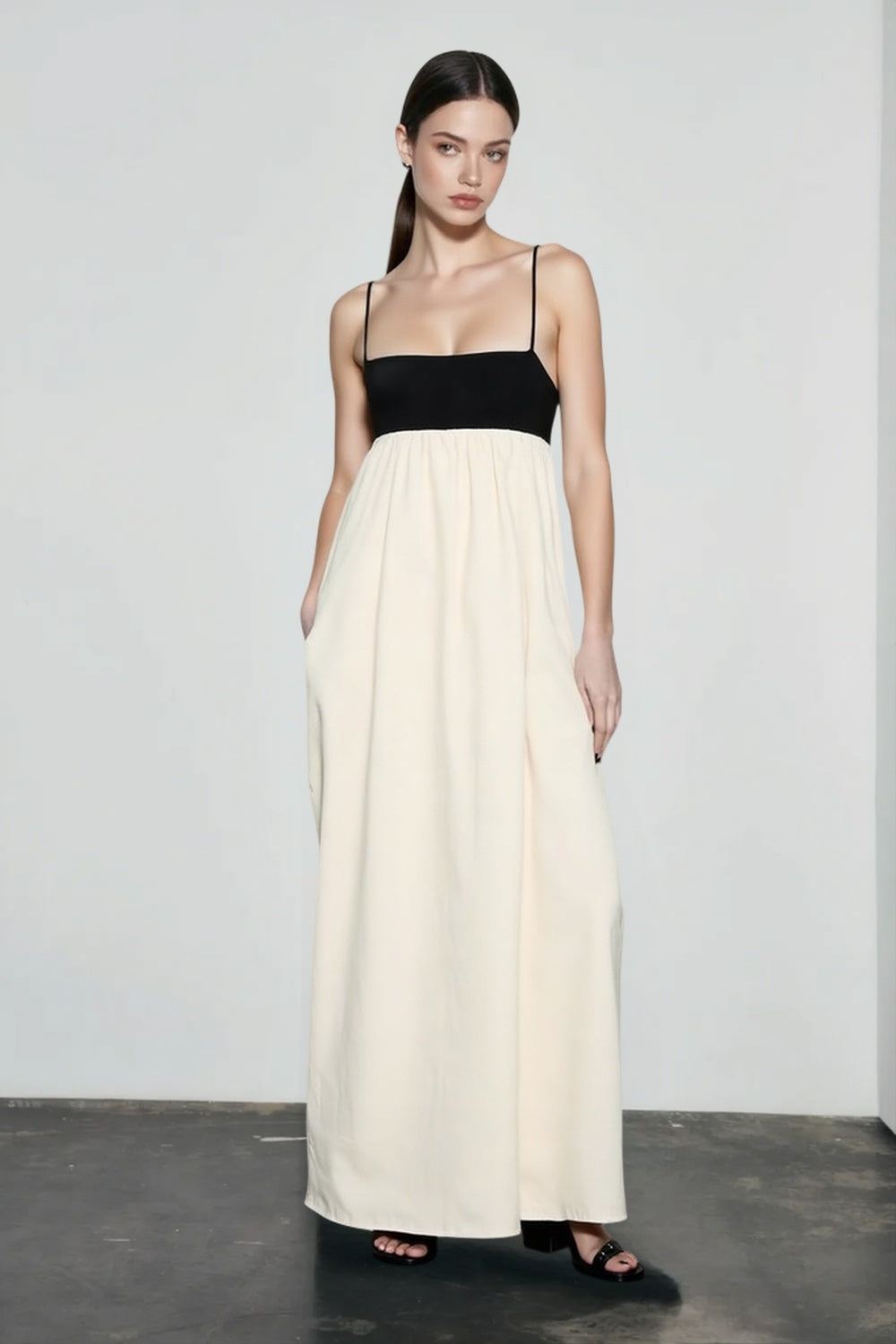 Casual Colorblock Cami Vacation Dress Secondary image
