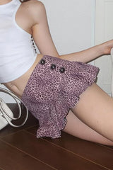 French Vintage Pleated Mini Skirt