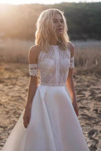 Lace Mermaid Fit Flare Wedding Dress