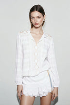 Ruffle Hem Loose Fit Lace Vacation Dress