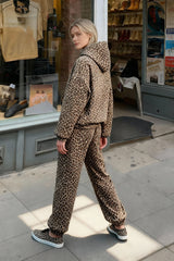 Y2K Leopard Print Hip-Hop Zip Hoodie