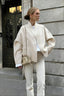 Solid Stand Graceful Collar Coat