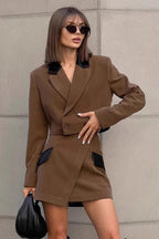 Timeless Brown Tweed Blazer