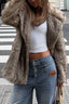 Chic Plush Long Sleeve Coat