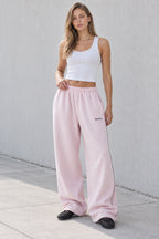 Elastic Waist Loose Fit Casual Pants
