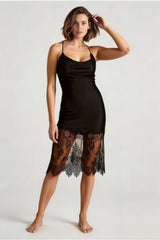 Lace Bandage Backless Strap Midi Dress