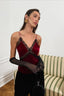 Velvet Lace Trim Cami Top