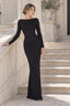 Long Sleeve Backless Bodycon Formal Dress