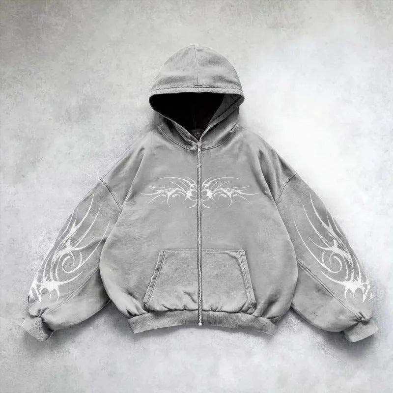 Retro Graphic Oversized Hoodie Main image