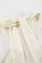 Satin Halter Mermaid Reception Dress