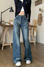 Vintage Washed Low Rise Wide Leg Jeans