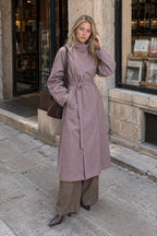 Sophisticated Minimalist Style Long Overcoat