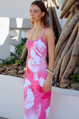 Open Back Slit Slip Dress