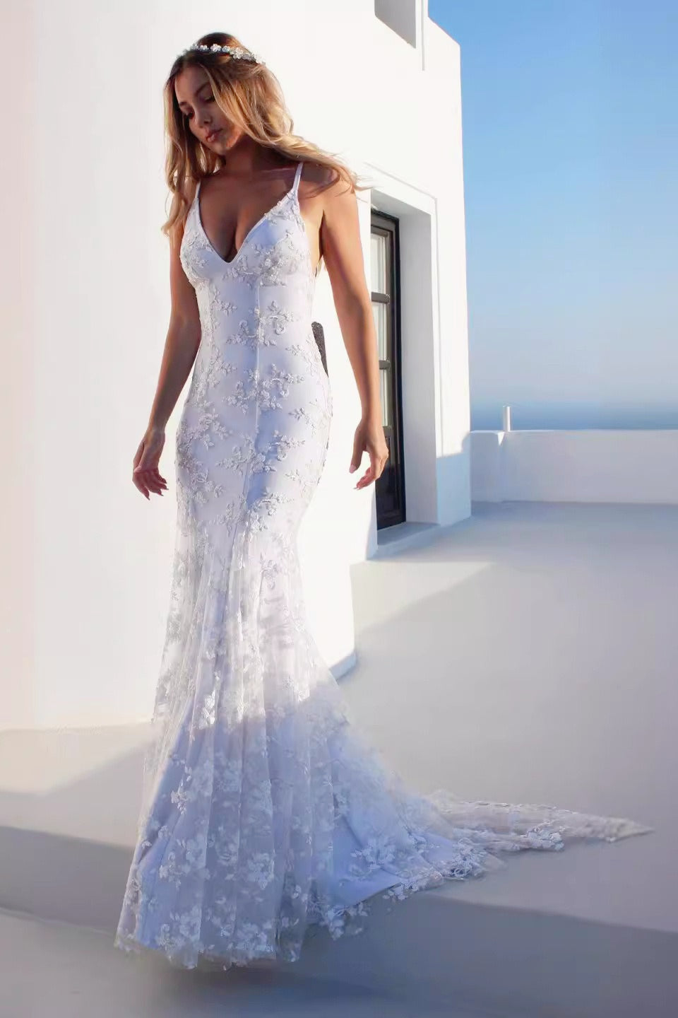 Elegant V Neck Slip Dress Main image