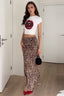 Leopard Print High Waist Bodycon Skirt