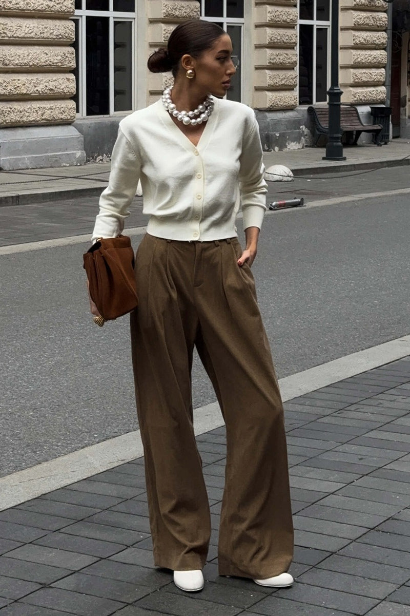 Drapey Vintage Corduroy Loose Casual Cotton Pants Secondary image