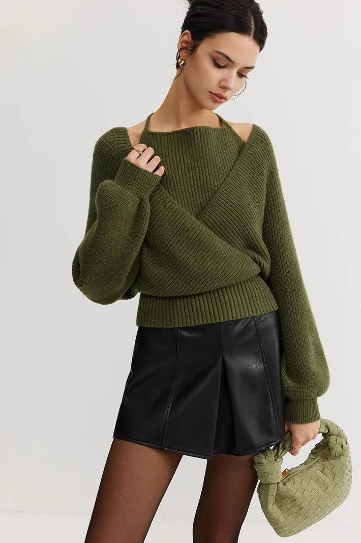 Chic Layered Style Knit Sweater Secondary image