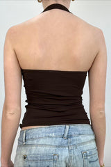 Solid Color Crop Sleeveless Tank Top