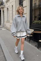 The Way To Trendy Go Zippered Sweatshirt