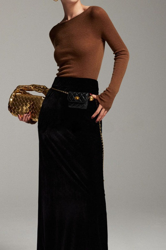 Seamless Silk Touch Crewneck Knit Top Main image