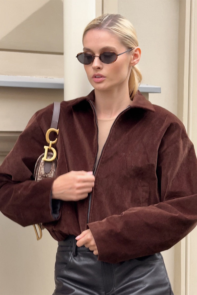 Vintage Mocha Cotton Corduroy Coat Secondary image