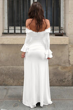 Long Sleeve Lace V-Neck Birthday Dress