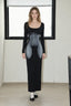3D Body Print Maxi Dress