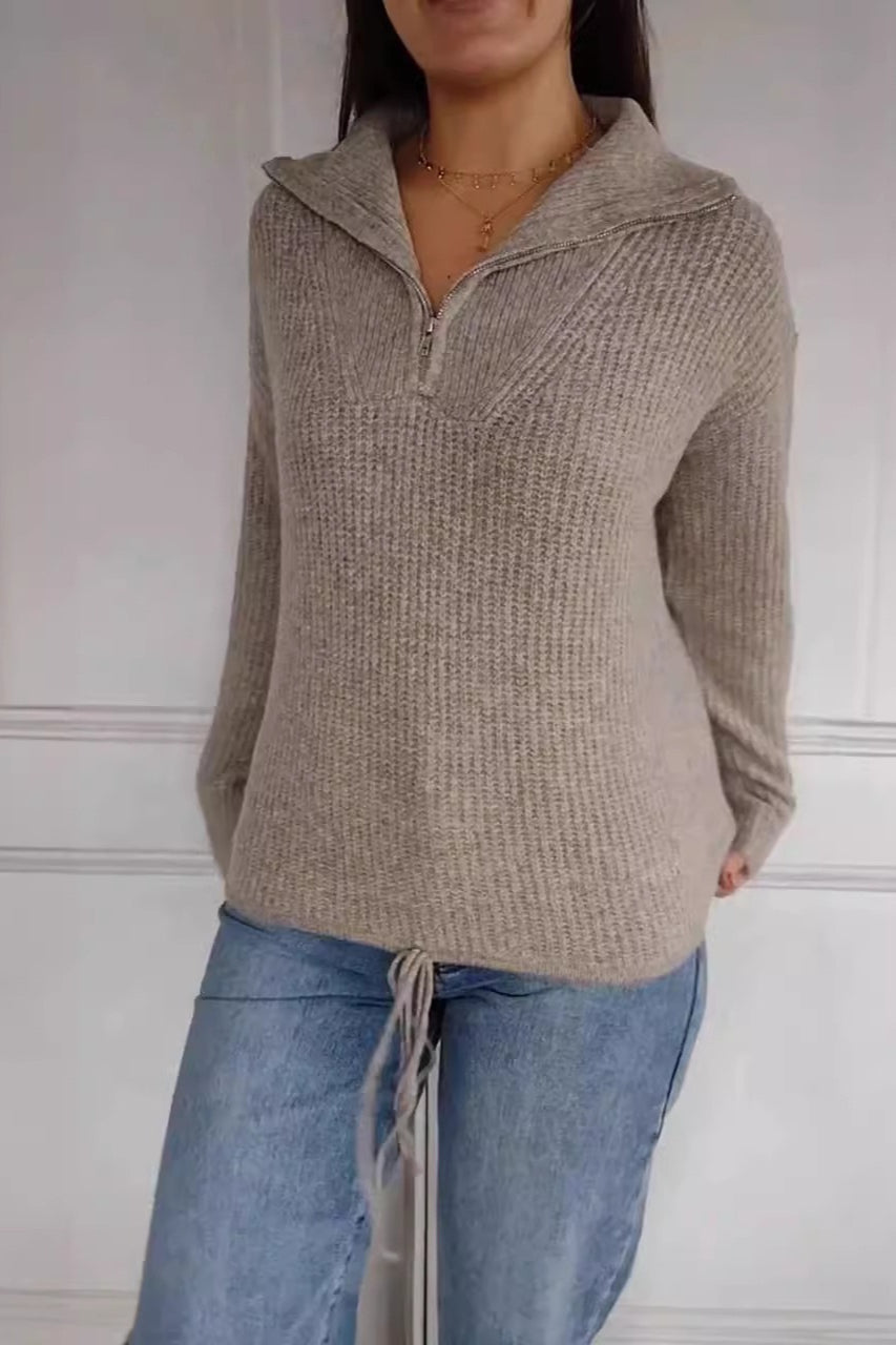 Casual Drawstring Pullover Sweater Secondary image