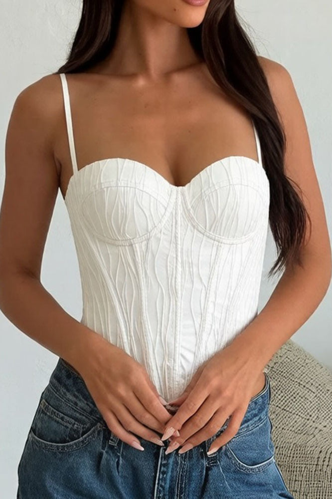 Striped Boned Cami Top Main image