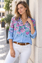 JuliaFashion-Casual Streetwear Print Blouses