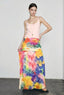 Retro Oil Print Elegant Vacation Skirt