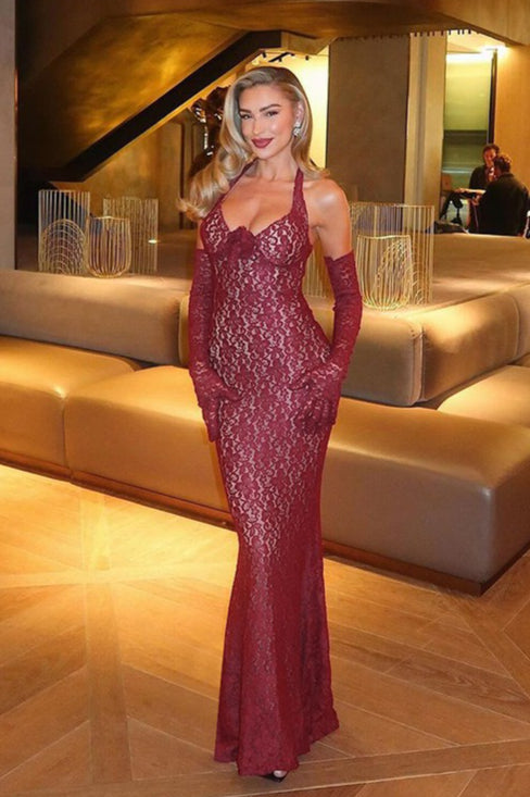 Chic Lace Insert Bodycon Slip Dress Secondary image