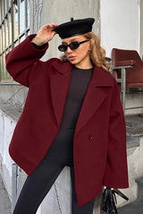 Vintage Belted Brown Wool Blend Coat