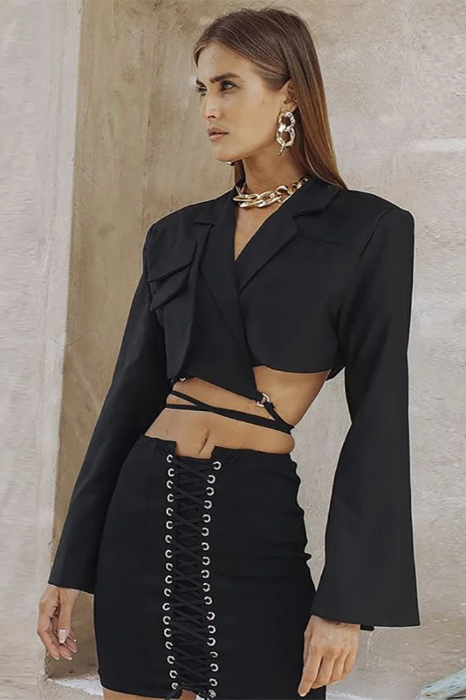 Double Layer Slim Pocket Blazer Main image