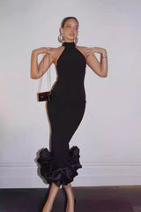 Bandage Halter Mermaid Birthday Dress