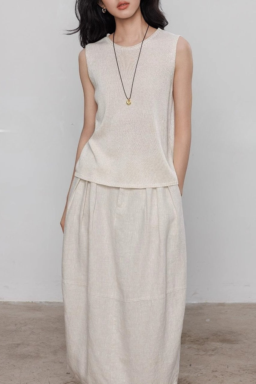 Lightweight Relaxed Knit Top Main image