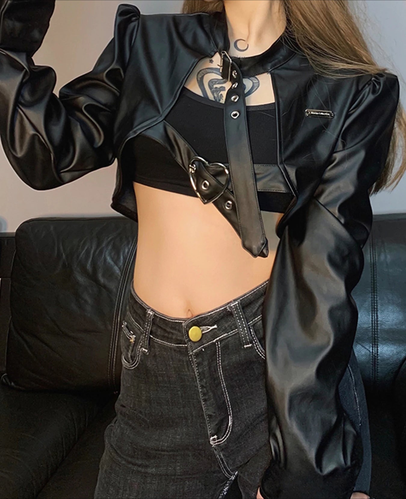 Locomotive O-Neck Cropped Jacket Main image