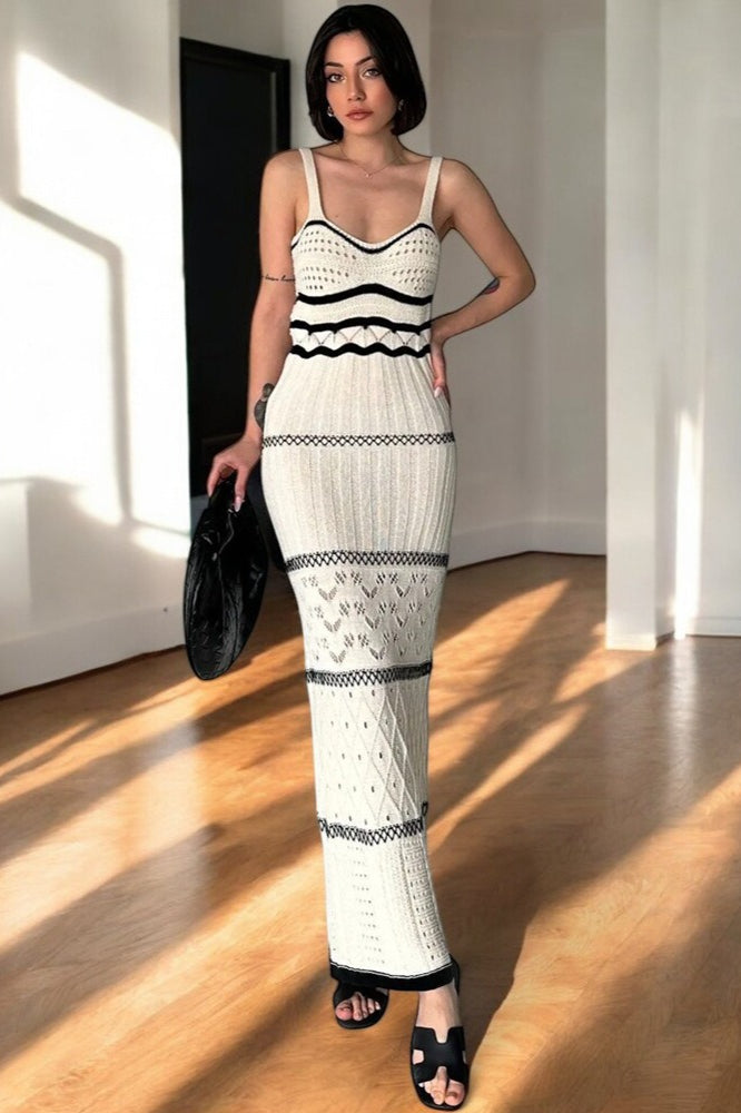 Sheer Hollow Out Tank Split Mermaid Boho Dress Secondary image