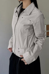 Minimalist Cargo Lapel Jacket