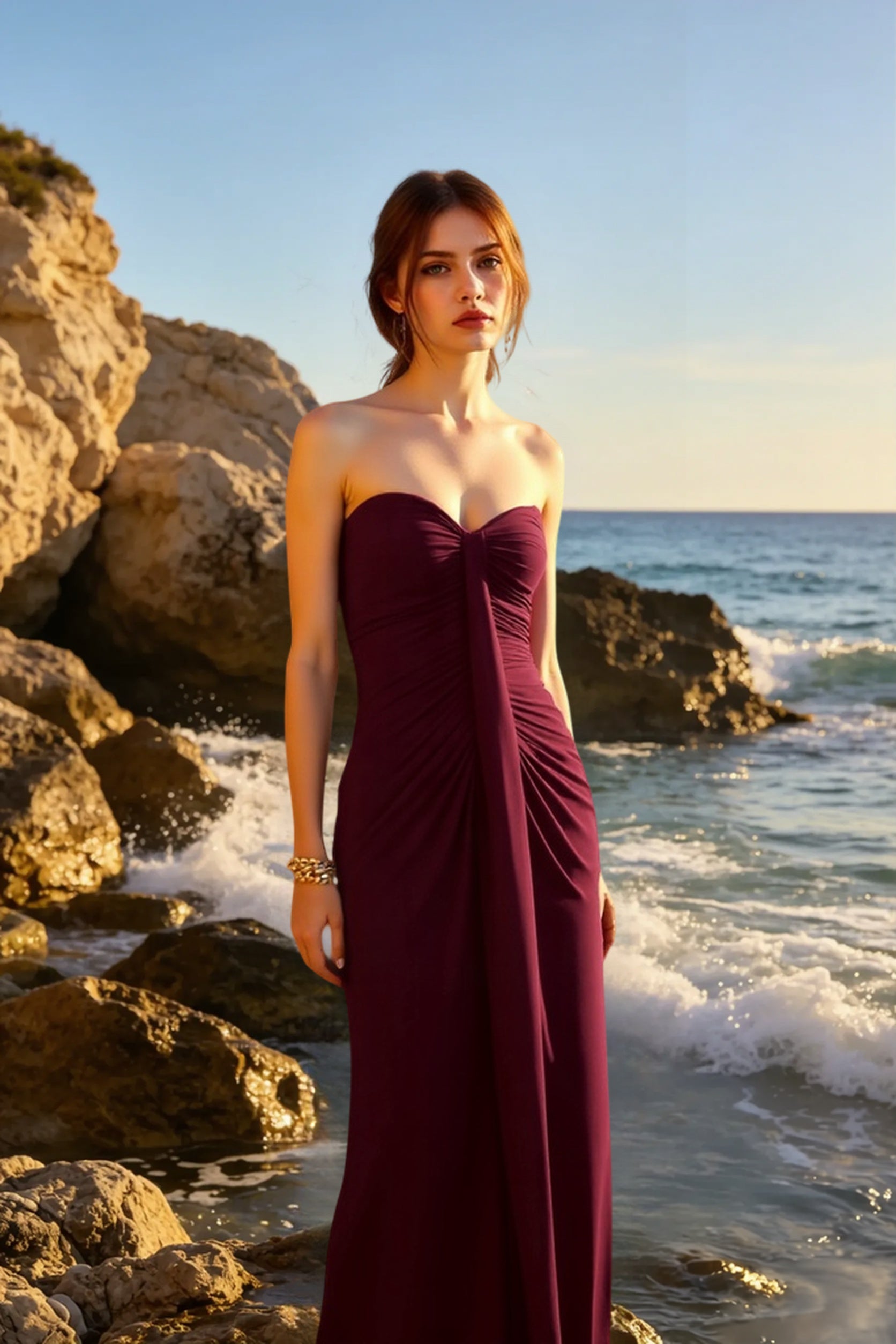 Elegant Ruched Party Dress Secondary image