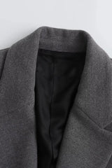 Oversized V-Neck Padded Blazer