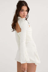 Sexy Knit Classic Color Cocktail Dress