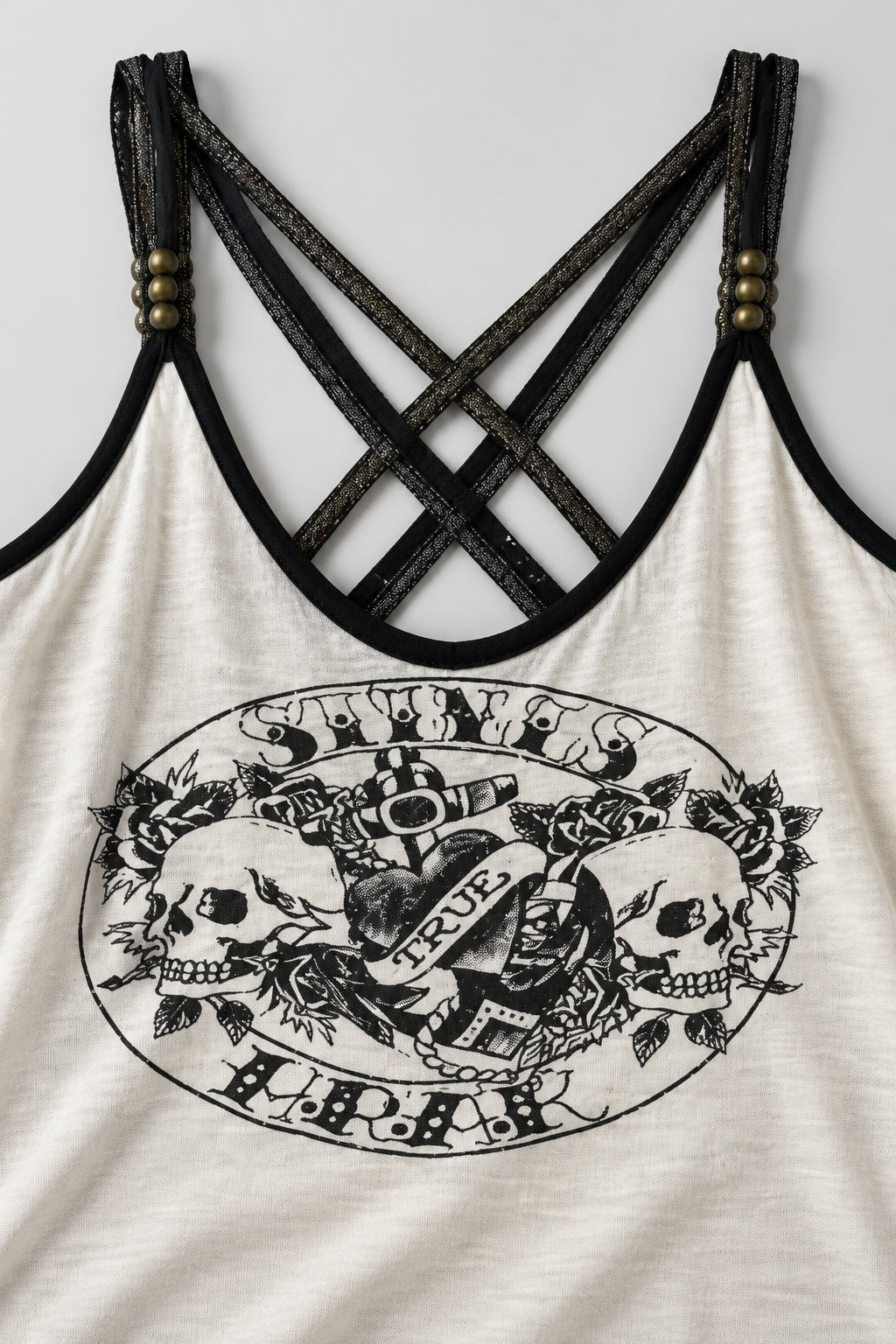 Skull Print Cami Tank Top