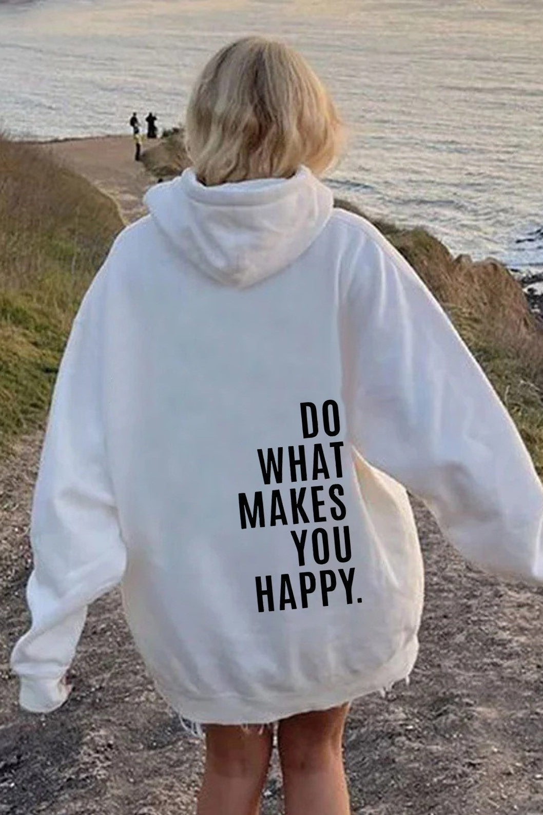 Drop Shoulder Oversized Print Hoodie Secondary image