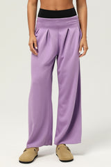 Sporty Casual Box Pleat Loose Straight Dance Pants