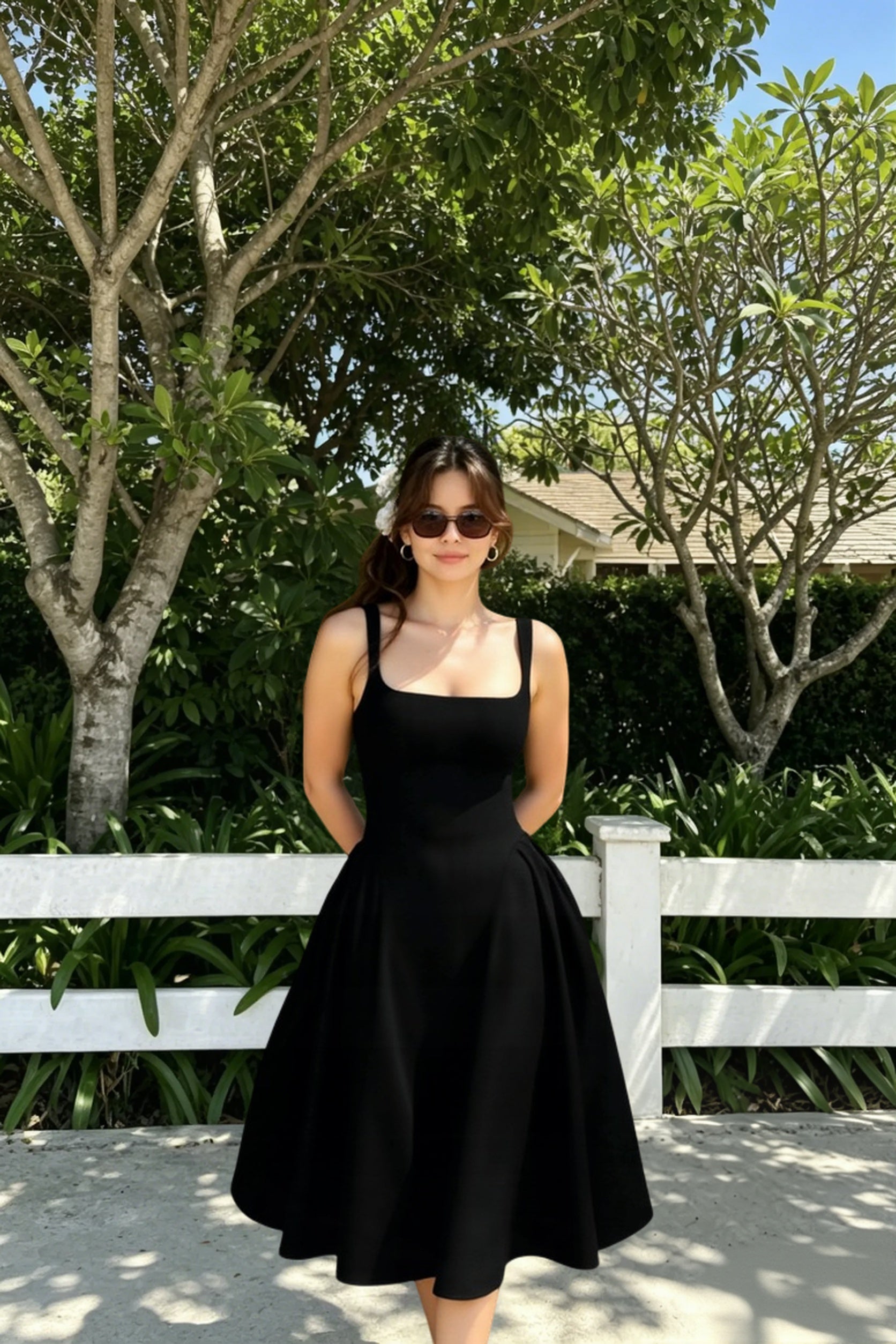 Sleeveless Cami Midi Work Dress Secondary image